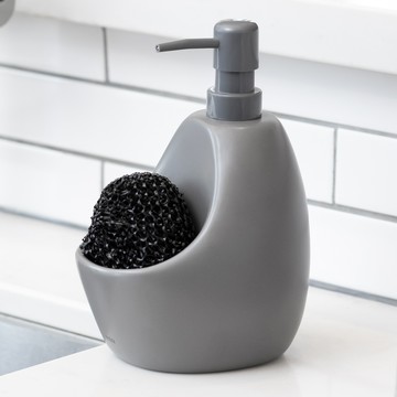 《Umbra》刷具+石陶洗手乳罐(昏灰590ml)