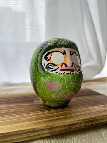 葉櫻達磨　承載春日餘韻的獨一無二作品　約9cm