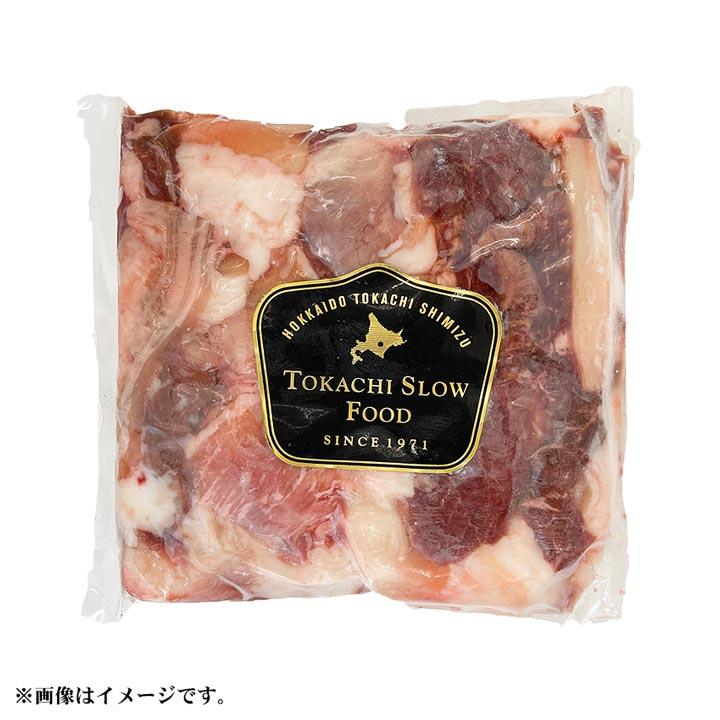 北海道産牛 牛肉 焼肉 国産牛 牛すじ(アキレス入り) 500g [加熱用]  北海道 十勝スロウフード