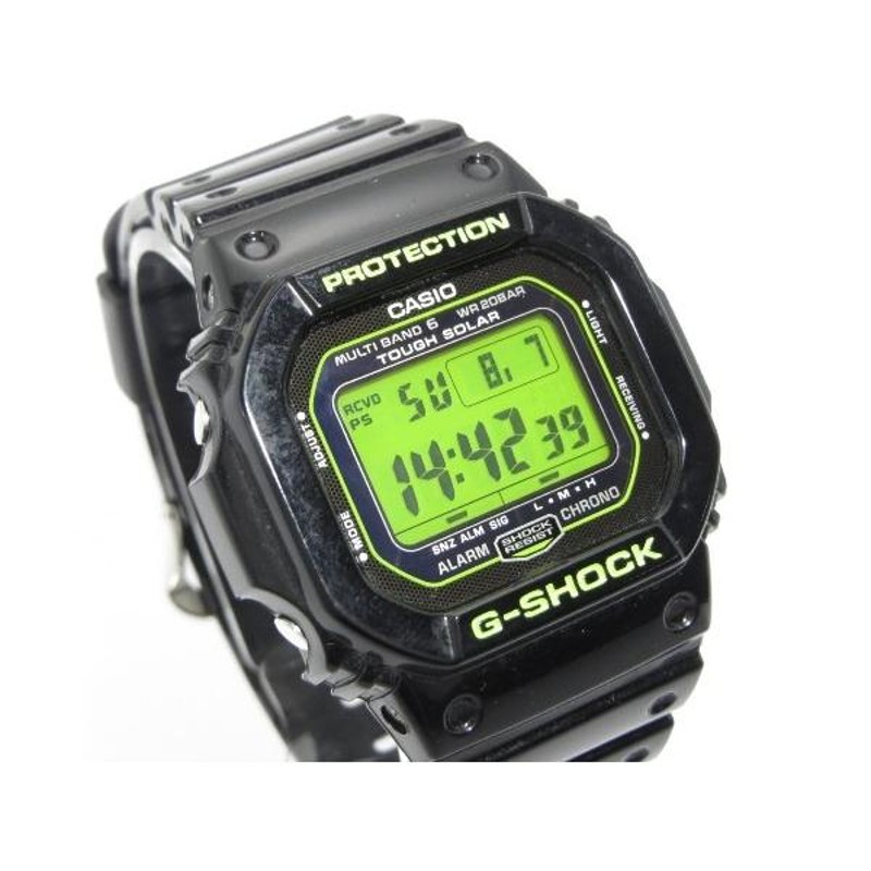 G-SHOCK GW-M5610B-1JF 電波ソーラー ブラック/グリーン CASIO G