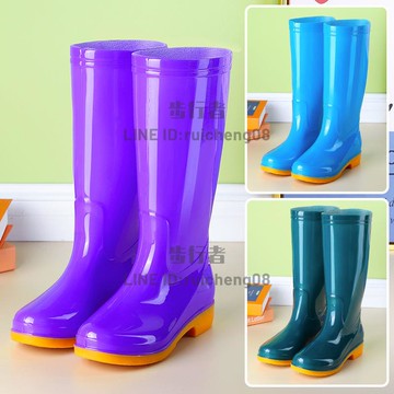 高筒防滑加絨棉雨鞋雨靴防水鞋膠鞋套鞋水靴女成人廚房保暖插秧鞋【步行者戶外生活館】