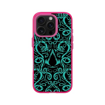 iPhone 16 Pro Clear 粉漾桃 - Assassin's Creed - Valhalla - Viking Pattern