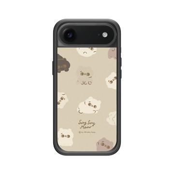 iPhone Air Mod NX -邊框背蓋組合 (相機按鈕) 黑 - 爽爽貓 Song Song Meow by SECOND - 爽爽棕