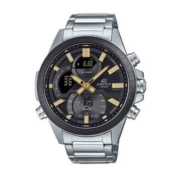【CASIO 卡西歐】EDIFICE 藍牙 排程計時器 賽車運動 經典黑 ECB-30DB-1A9_48.7mm