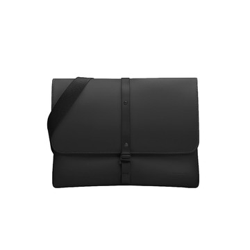 Gaston Luga Laptop Sling 13/14 吋筆電側背包 - 經典黑