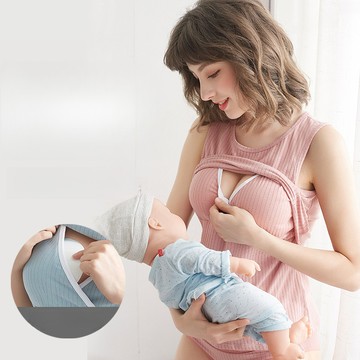 ParrotFashion孕婦吊帶哺乳背心懷孕期純棉上衣餵奶衣產後打底衫春秋薄款夏季女