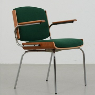 北歐復古書桌椅家用宿舍懶人椅靠背餐椅簡約辦公室軟包扶手椅子 雙11全館免運