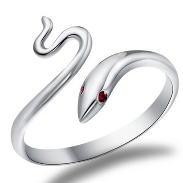 現貨+預購 925純銀戒指 可愛小蛇銀飾-質感優雅可愛動物母親節生日情人節禮物女配件73af2【獨家進口】【米蘭精品】
