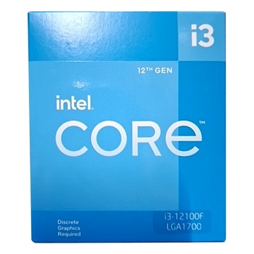 Intel Core i3-12100F LGA1700腳位 四核心八線程 桌上型電腦CPU  1盒