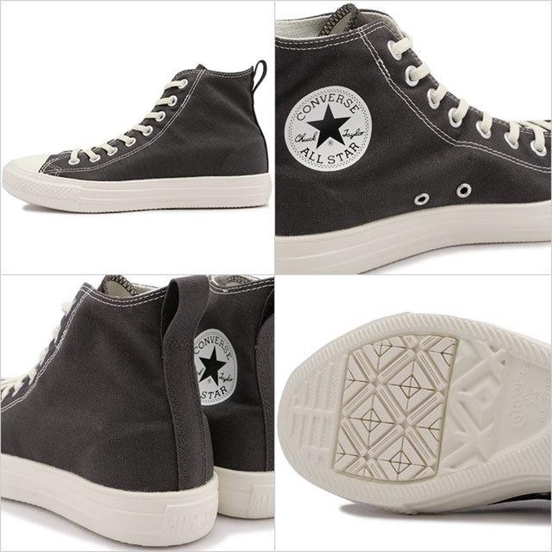 converse コンバース AS LIGHT FREELACE HI オールスター ライト フリーレース HI 31305942 FOG BLACK  - スニーカー