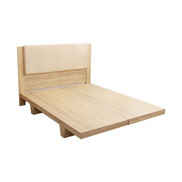 【本木】南原 貓抓皮臥室二件組-雙人5尺 床片+木屐底