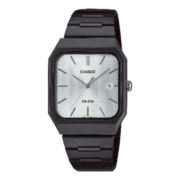 CASIO 卡西歐 MTP-B185B-7AV 經典設計日期顯示時尚風格腕錶 銀面 32.5mm