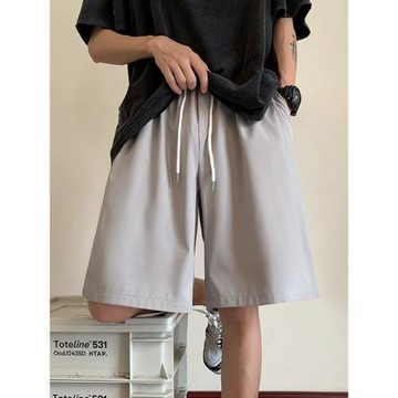 短褲男士夏季冰絲褲薄款寬松褲子休閑五分褲速干運動褲直筒運動褲