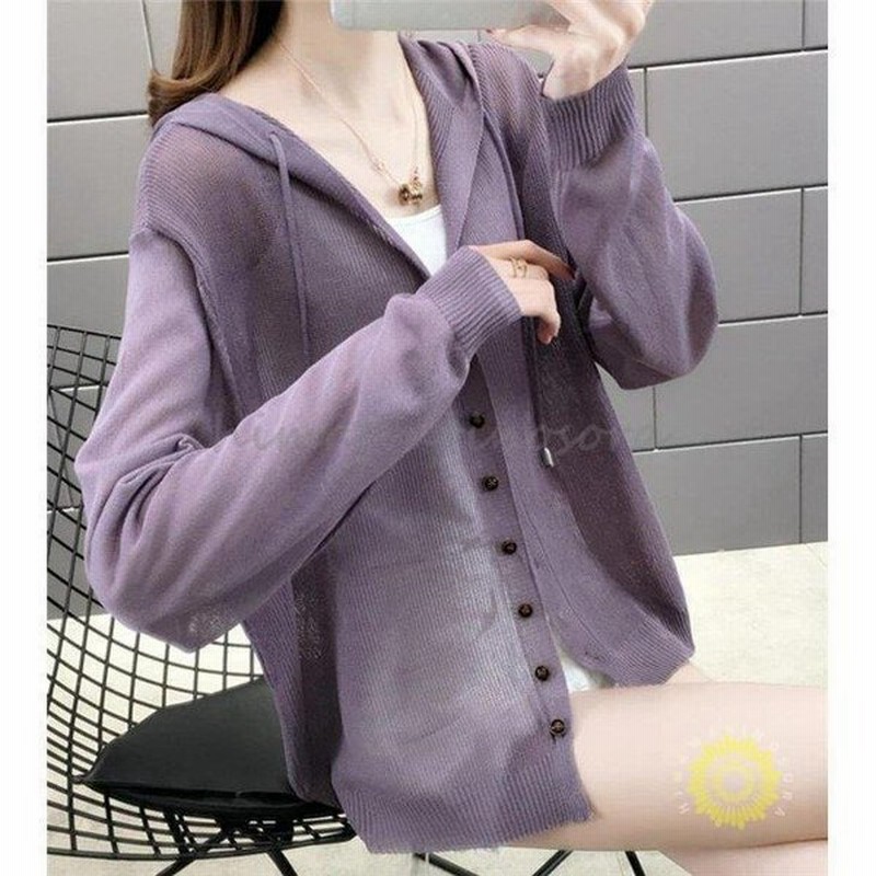 サマーニット カーディガン Uvカット レディース 薄手 ニットカーディガン ニットジャケット アウター カーデ 紫外線対策 春 夏 冷房対策 花粉予防 通販 Lineポイント最大0 5 Get Lineショッピング