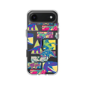 iPhone Air Clear Case（相機按鈕） 透明 - Jurassic Park/ Jurassic World - 彩色恐龍圖騰