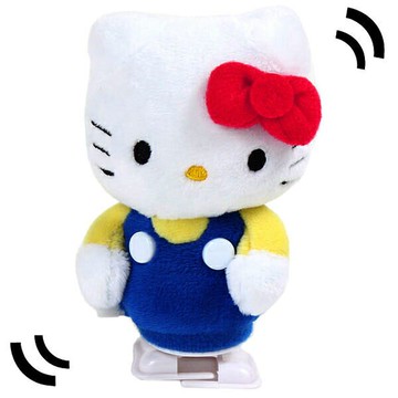 【震撼精品百貨】Hello Kitty 凱蒂貓-三麗鷗 KITTY 絨毛旋轉發條玩具-全身站姿#07793 震撼日式精品百貨