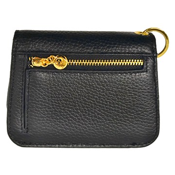 韓版RFID低調高級黑真皮零錢包 圓吊牌  黑色  11.5 x 9 x 3.5cm