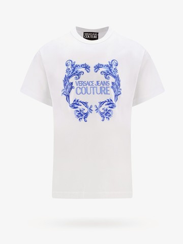 Cotton t-shirt with logo baroque print - VERSACE JEANS COUTURE - gender_Man