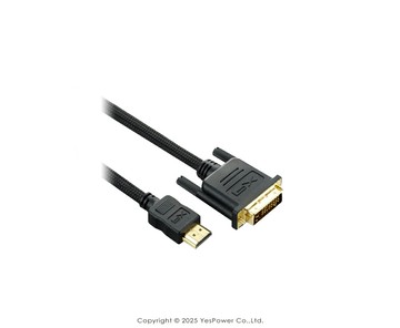 HDMI-2MMD PX大通 HDMI轉DVI影音線 LCD螢幕用 2米