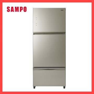 聲寶SR-C53GDV(Y3)變頻玻璃三門冰箱530L