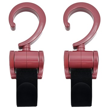 Simba 小獅王辛巴 多功能旋轉掛勾  小豆茶 紅  2個