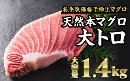 天然本マグロ  大トロ 　大満足400g　CH-82