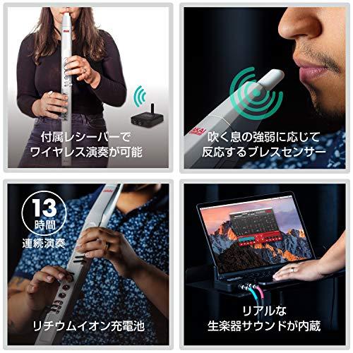 Akai Pro EWI 5000 白 ウインドシンセサイザー 電子管楽器 ワイヤレス サウンドエディット イーウィ