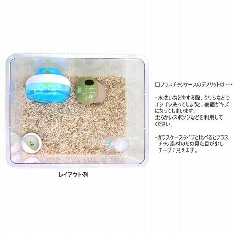飼育ケース(特大) 幅43cm/プラケース ハウス 透明 クリア 大きめ