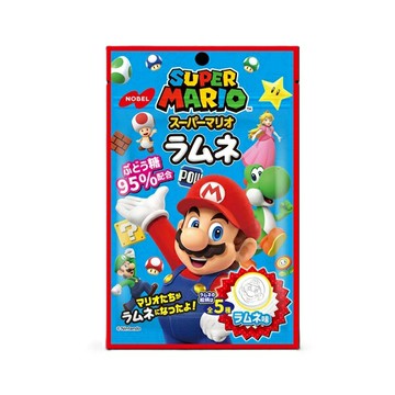 【江戶物語】NOBEL 諾貝爾 超級瑪利歐 彈珠汽水糖 40g 馬力歐 SUPER MARIO 造型硬糖  日本原裝