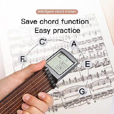 Gueiddi Guitar Trainer, Digital Chords GuitarTraining tool with Rotatable Chart Screen for Beginner