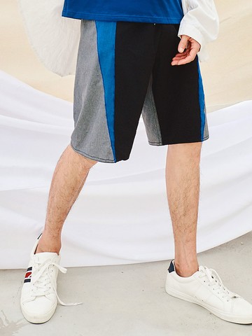 防潑水撞色衝浪褲