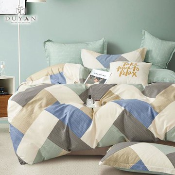 【DUYAN 竹漾】精梳純棉二件式枕套床包組  思潮啟蒙 台灣製(單人)