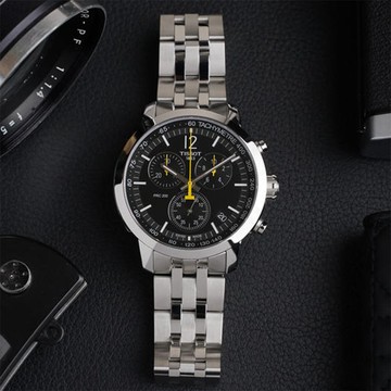 TISSOT天梭 PRC200 運動三眼計時腕錶 43mm/T1144171105700