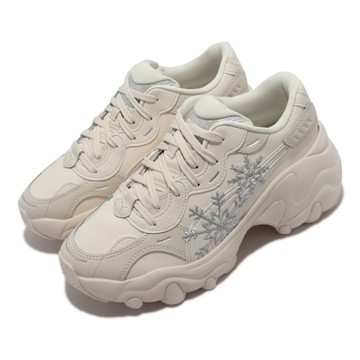 Puma 休閒鞋 Pulsar Wedge Wns Snow 女鞋 厚底 雪花 奶茶色 銀 增高 38536501