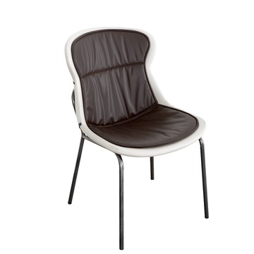 【多瓦娜】特里安皮餐椅-三色    深棕色