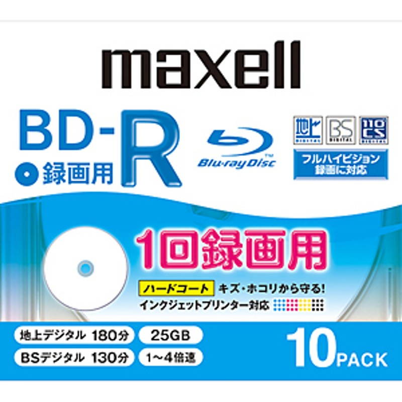 パナソニック Panasonic 録画用 インクジェットプリンタ対応 １−６倍速 ＢＤ−Ｒ LM-BR25MP10 ２５ＧＢ １０枚