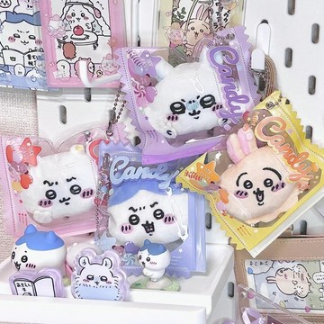 ✨開學冲量☜桃園出貨✨日本糖果系列吧唧袋痛包展示掛件谷子保護卡套谷美道具徽章收納袋