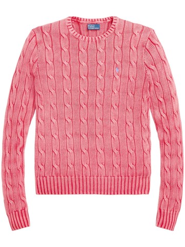 Polo Ralph Lauren - Julianna cable-knit jumper - women - Cotton - XS - Pink
