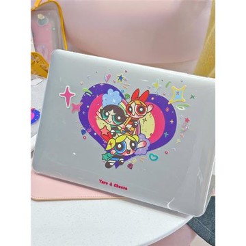 newness "飛天小女警" 水晶MacBookproair保護殼保護套輕薄防磕碰pc材質M1M2新款