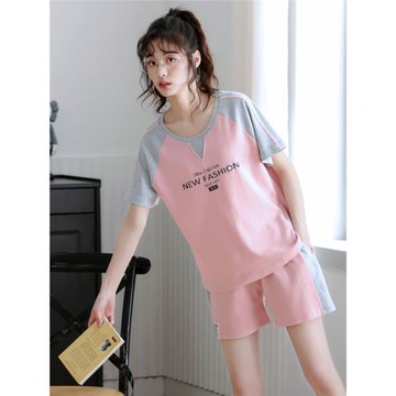 2025年夏季新款睡衣女純棉短袖短褲薄款休閑可外穿家居服套裝夏天