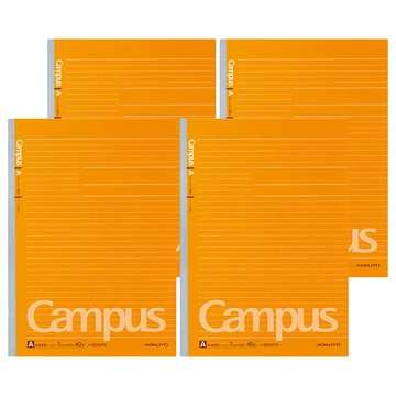KOKUYO 國譽 Campus A4點線筆記本 40張  橘色  4本