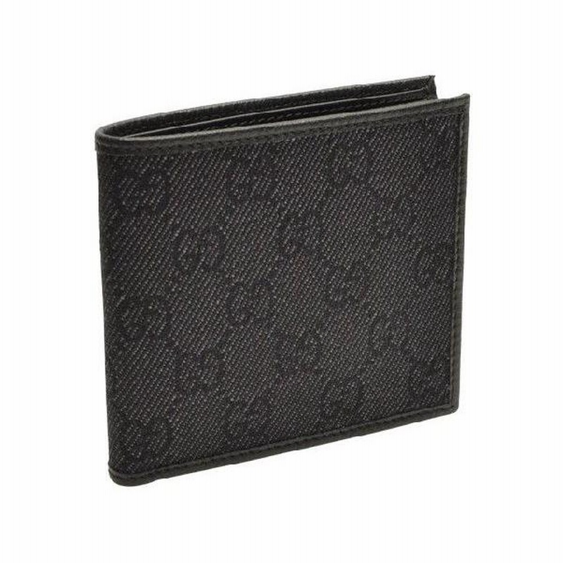 GUCCI 黒 レザー 2つ折り財布 GGパターン グッチ 楽天市場】グッチ 財布 レディース GUCCI 二つ折り財布 オフィ