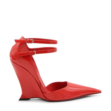 Ferragamo - Red Leather Vydia Slim Pumps
