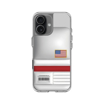 iPhone 17 Clear Case（相機按鈕） 透明 - NASA - NASA Space Food Bag - US Flag