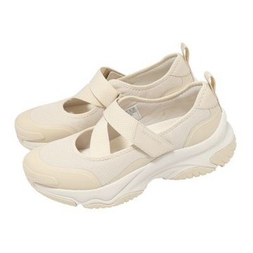 Skechers 瑪莉珍鞋 Moonhiker 女鞋 米 魔鬼氈 緩衝 休閒鞋 177602NAT