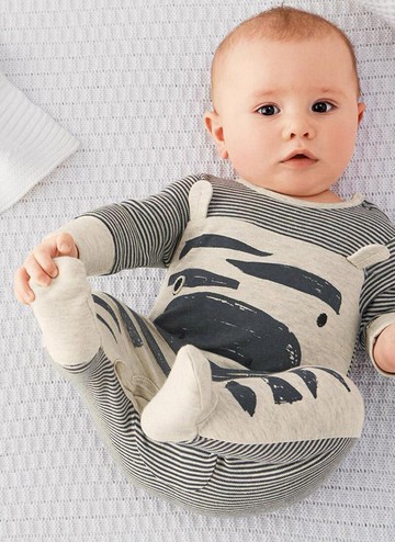 連體衣新款B類運動條紋短袖哈衣帽子寶寶兩件春秋嬰兒爬服背帶褲