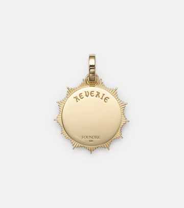 FoundRae Reverie Medium 18kt gold pendant with diamonds
