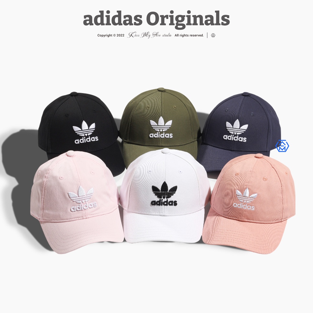 現貨] adidas Originals Cap 帽子老帽棒球帽愛迪達三葉草刺繡電繡扣環