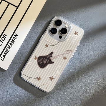 免運+隔日🚚行李箱紋手機殼 閃電吉他 適用於蘋果17promax 16Pro 15plus 14 13 12 11防摔