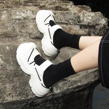 細細條 系帶半拖鞋夏時尚街頭甜酷戶外穿懶人一腳蹬包頭鞋洞洞鞋